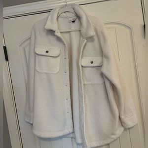 Sherpa Shacket - ivory